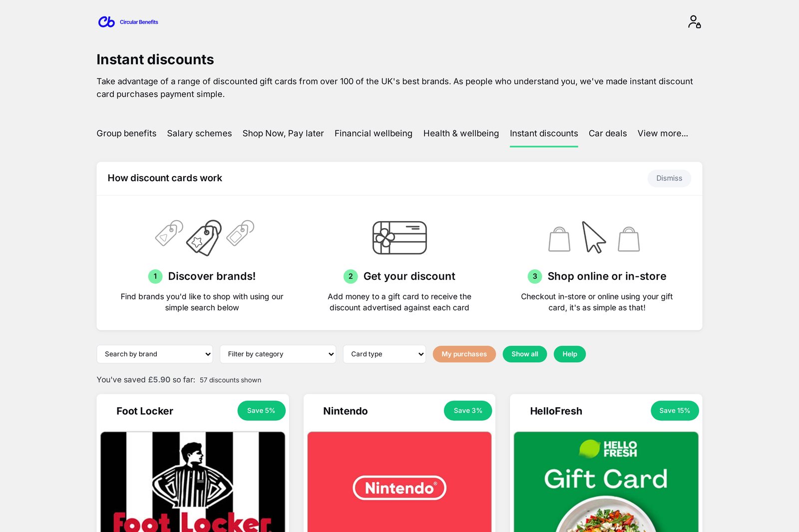Lifestyle Savings — Instant discounts across household brands